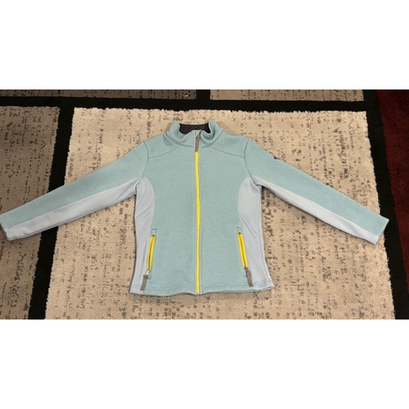 SPYDER - Girls Large Encore Full Zip Lt. Blue (Frost) Fleece Lined Jacket - Picture 3 of 16
